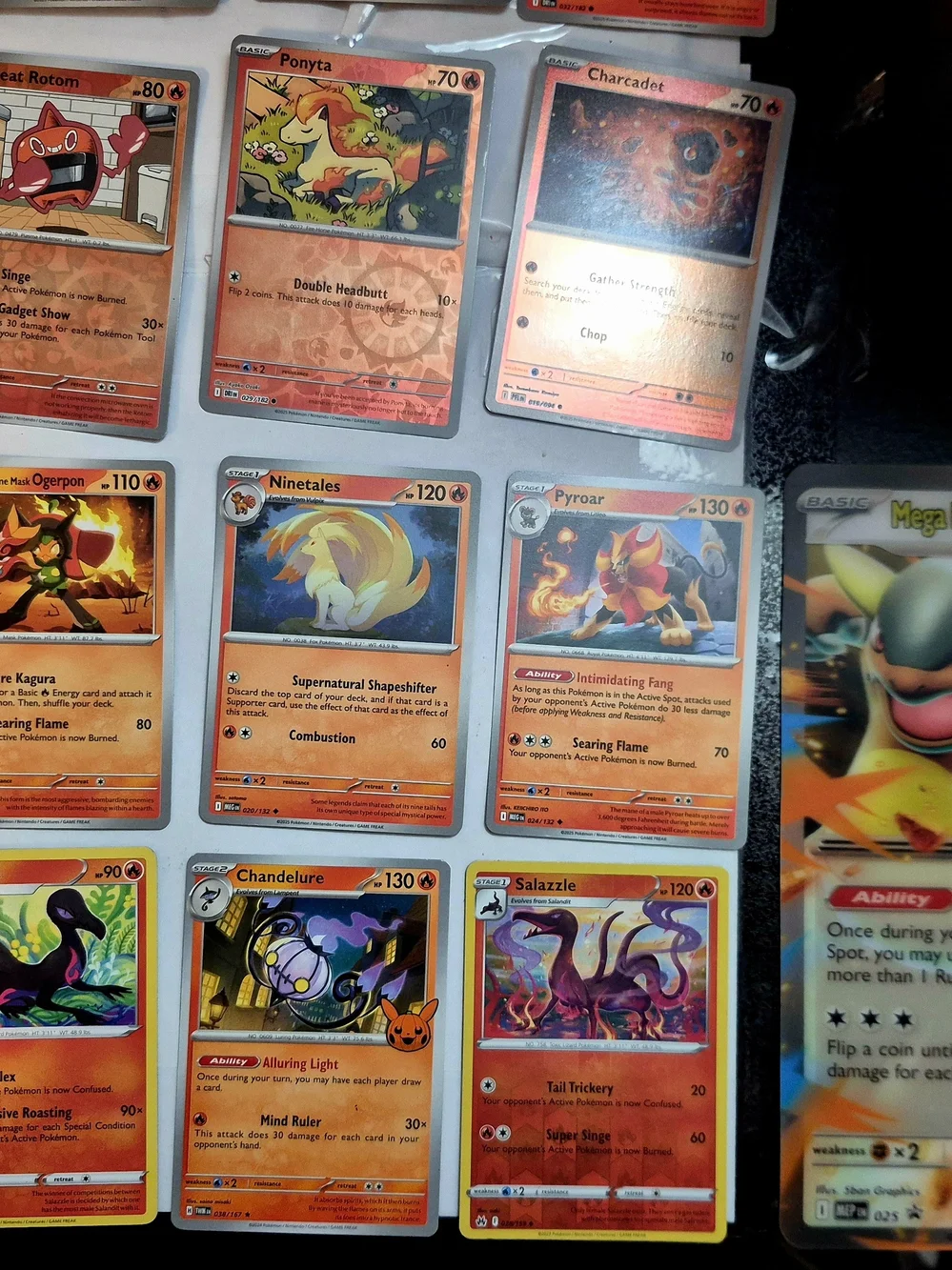 Pokémon Pokémon trading card lot Trading Card Lot Orange & Red